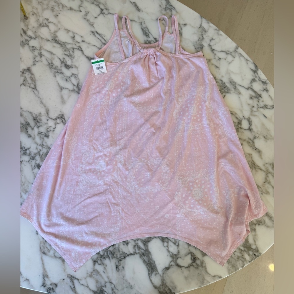 NWT Melrose and Market Double Strap Print Dress Pink Bandana Print Handkerchief - Picture 5 of 11